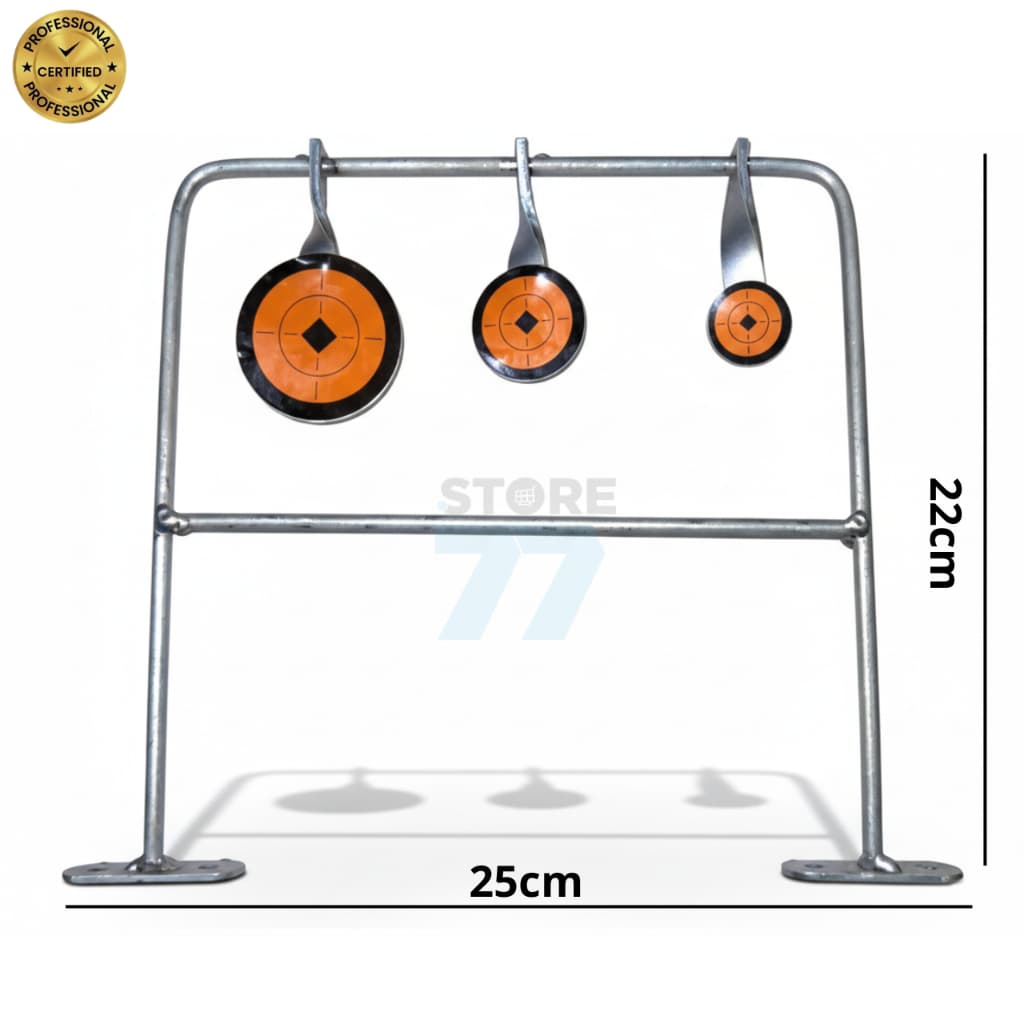 Alvo Triplo Pêndulo em metal Grande Treino de Precisão Esportivo  Pressão