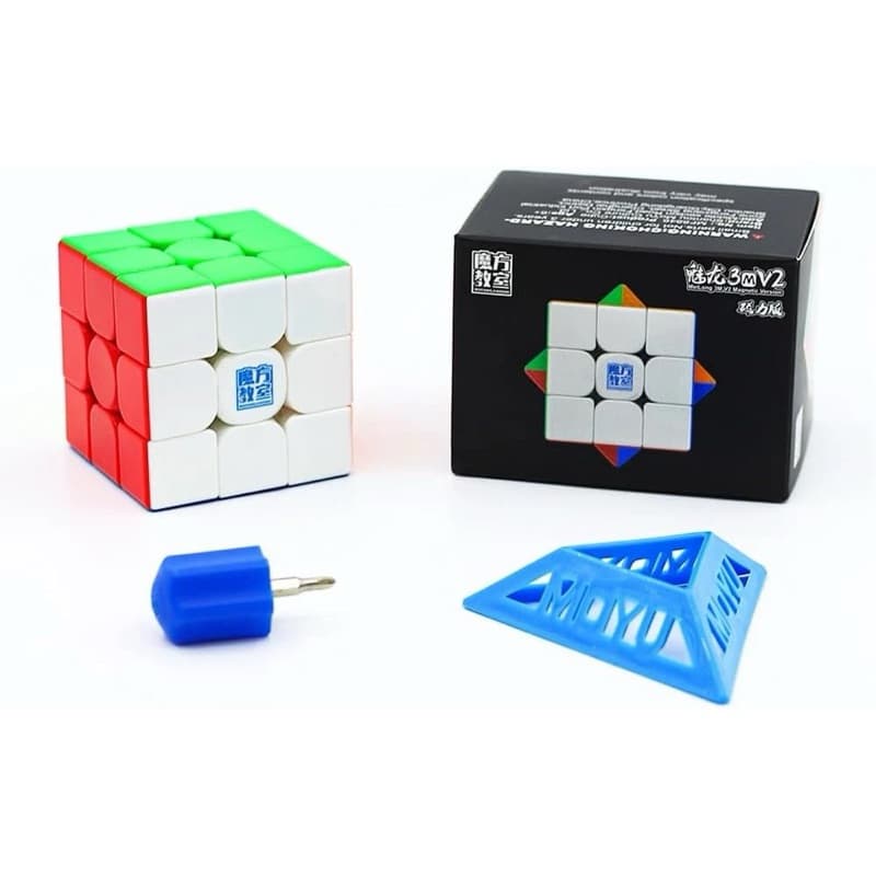 Cubo Mágico 3x3x3 Meilong M Magnético Profissional Cor Da Estrutura Stikerless