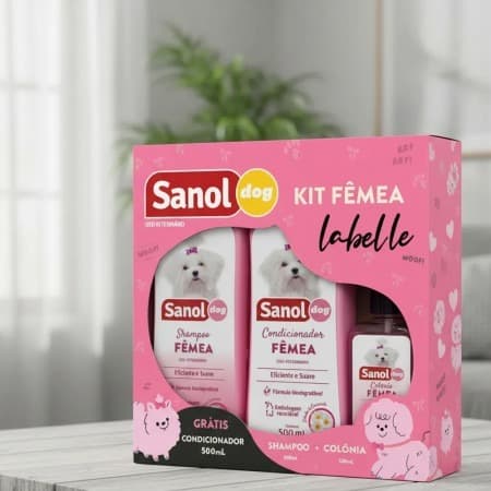 Kit Sanol Femea Labelle (Shampoo/Condicionador/Colonia)