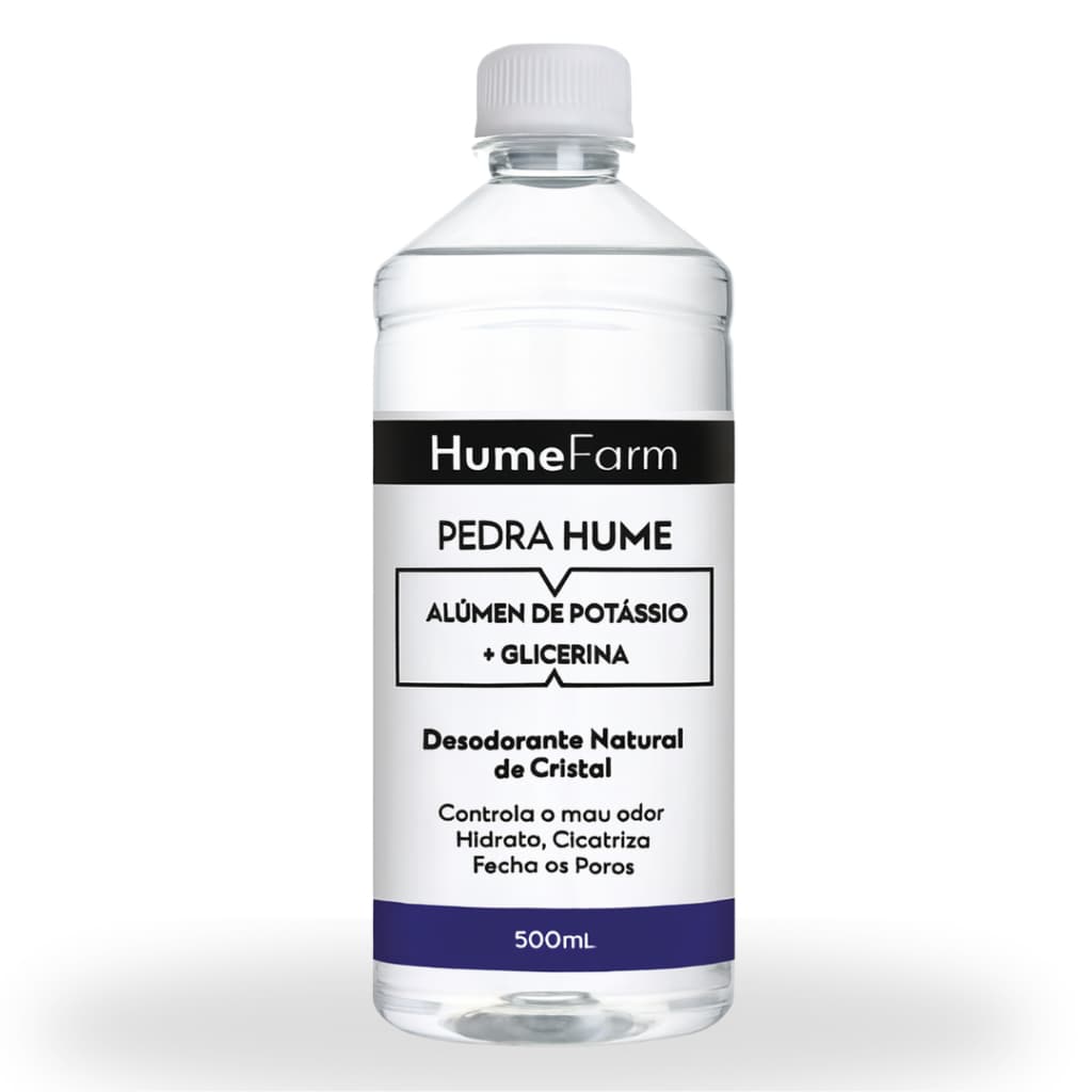 500ml de Pedra Hume Com Glicerina Desodorante de Cristal Excelente Custo Benefício