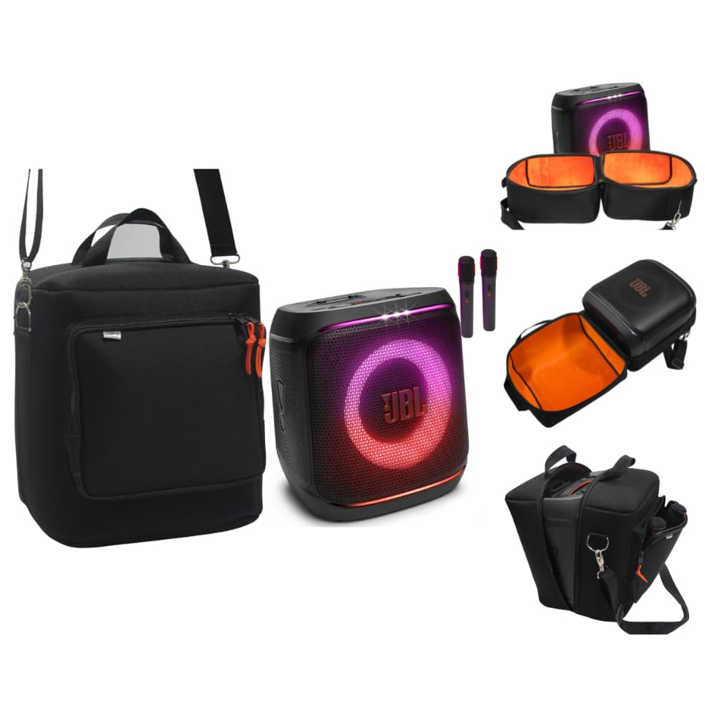 Capa Case Bolsa  Acolchoada - Nova Partybox Encore 2  - C/bolso P/microfone