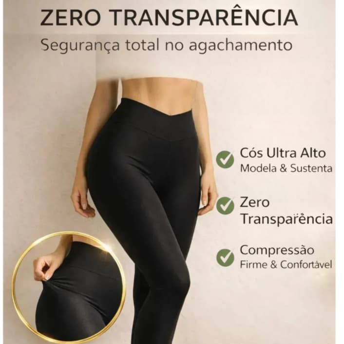 Calça Legging Zero Transparência Grossa Super Confortável Academia Moda Fitness Musculação CIntura Alta