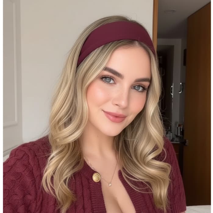 5 Faixas de Cabelo Penteados e Esportes Branco, Preto,Cinza e Marrom Escuro