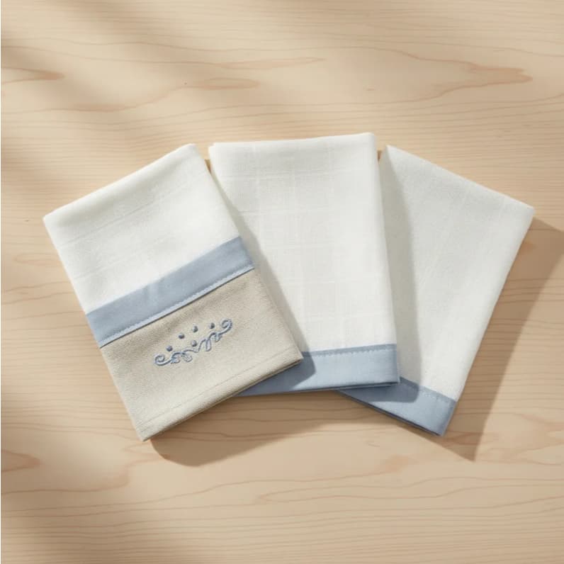 Paninho Fralda De Boca Luxo C/3 100% Algodão Loupiot Nature