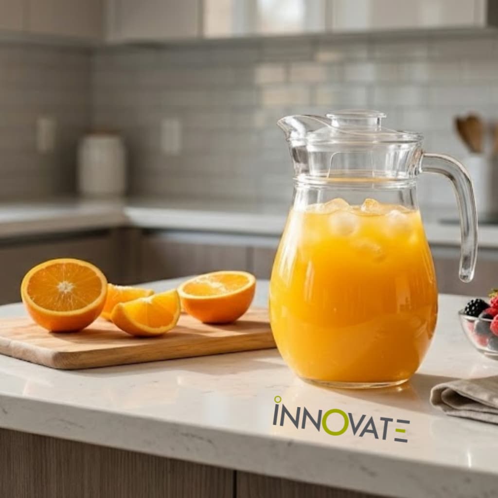 JARRA CRISTAL 1300ML SUCO AGUA TAMPA CHÁ PREMIUM VIDRO GROSSO