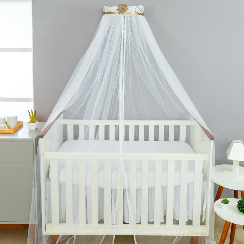 Dossel Rococó Liso Leão Dourado + Mosqueteiro