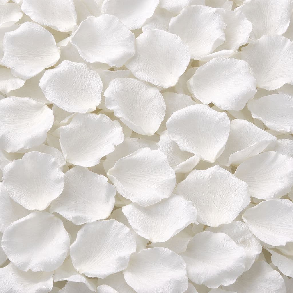 1000-2000 Pétalas de Rosas Artificiais Brancas Decoração Casamento Festas