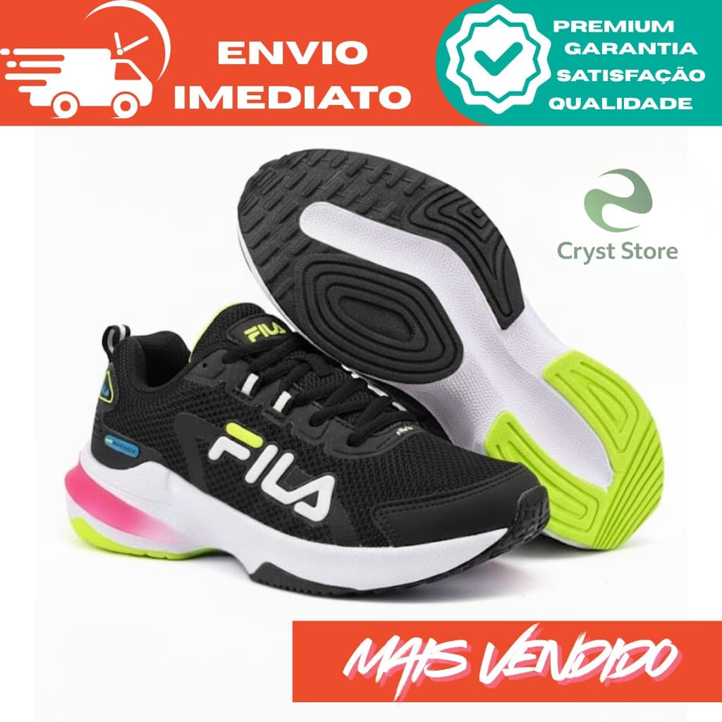 Tênis Feminino Academia Costurado Para Corridas e Caminhadas Modelo Esportivo Envio Rapido