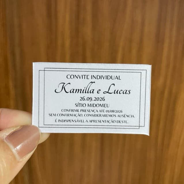 Convite Individual minimalista com Moldura para Todas as Ocasiões