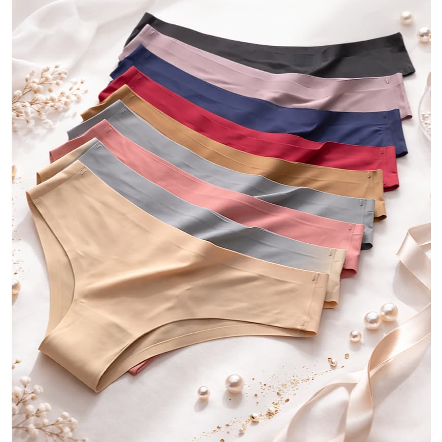 Kit 5 Calcinhas Sem costura Invisível Tanga corte a Laser Não Marca na Roupa Conforto calsinha