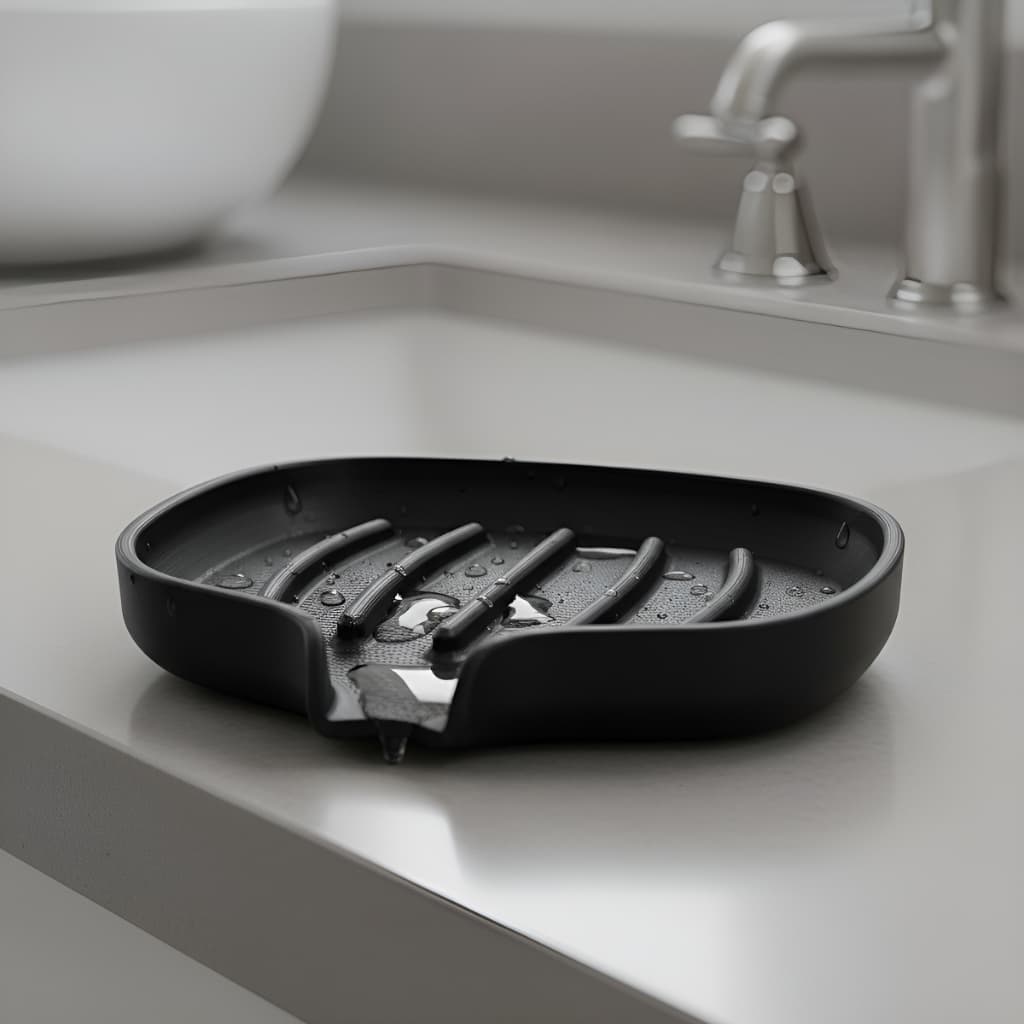 Saboneteira Banheiro Drenante para Pia Anti Lodo Escorre Água Não Derrete Sabonete Fácil Limpeza