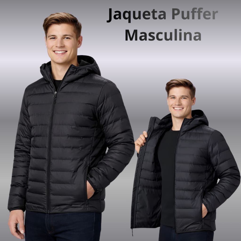 Jaqueta Puffer Bobojaco Corta Vento Nylon Frio Reforçada