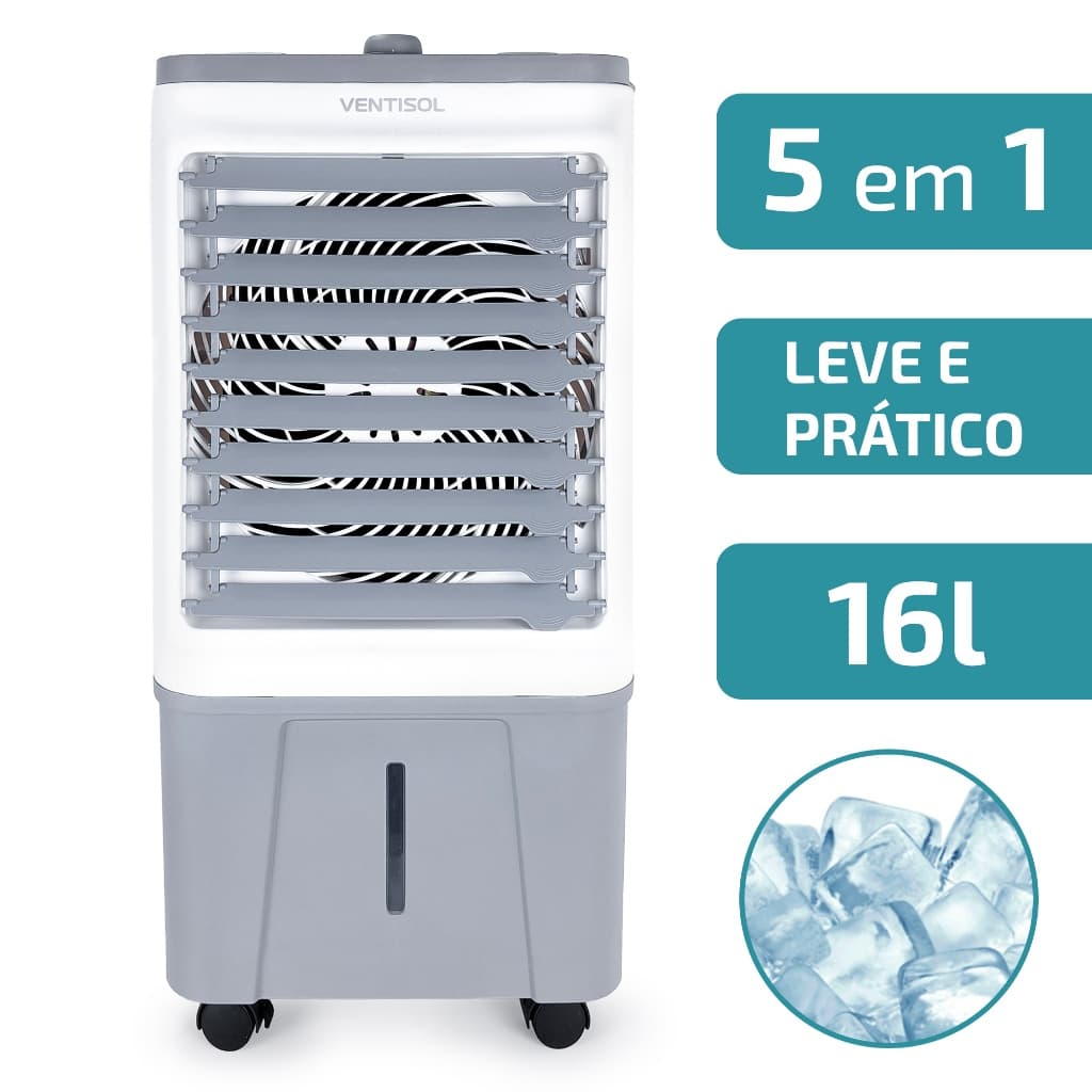 Climatizador Ventisol CLIN 16 16L 127V/220V 3 Velocidades 130W 3 em 1 Área 20m² Branco