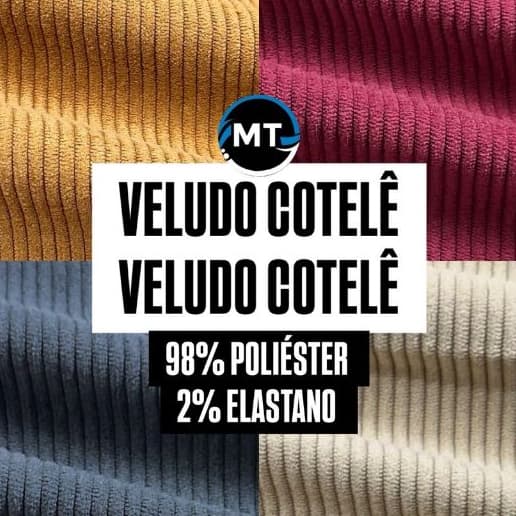 2 Metros Tecido Veludo Cotele Ou Corduroy X 1,50 Mts Largura