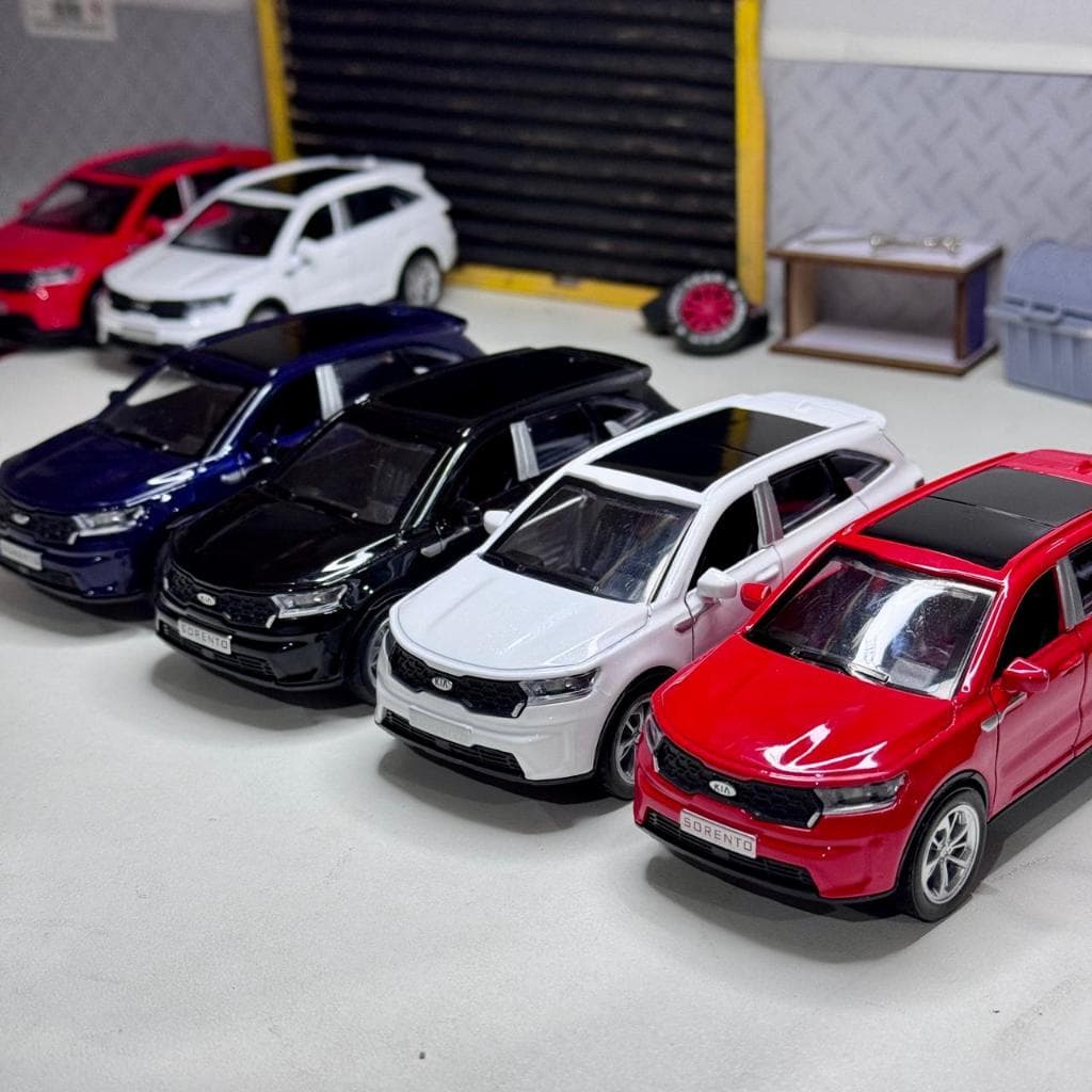 Miniatura Carrinho Kia Sorento Escala 1:32 Metal Abre Portas