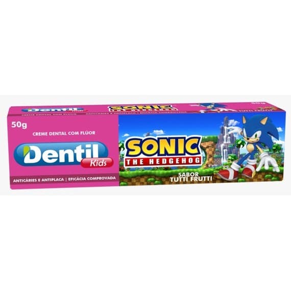 Creme Dental Infantil Dentil Kids 50g Sonic Tutti Frutti com Flúor