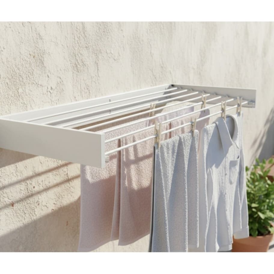 Varal Mágico Retrátil 60/70/80/90/100/120cm de Parede Alumínio – Prático, Moderno-Apartamento e Casa