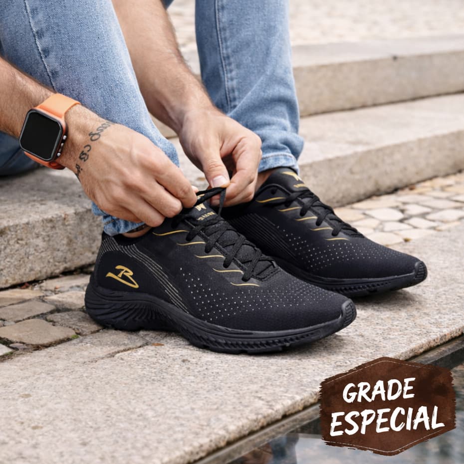 Tênis Masculino Esportivo Tamanho Especial Confortável 42 ao 47