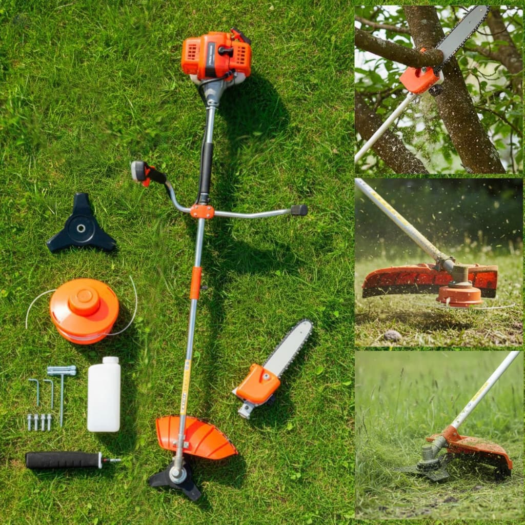 Roçadeira Á Gasolina 2 Tempos 75cc 3hp Com Sabre De Poda 30cm