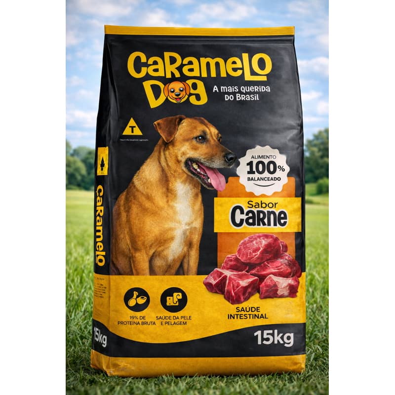 Ração Caramelo Dog 15kg – Saúde, Energia e Vitalidade