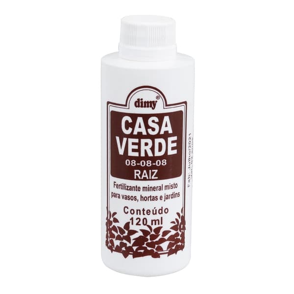 Adubo Líquido Dimy Casa Verde Raiz 120ml – Enraizador para Mudas, Plantas e Transplantes