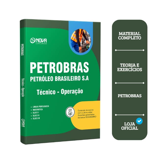Apostila Petrobras 2026  - Técnico - Operação Atualizada