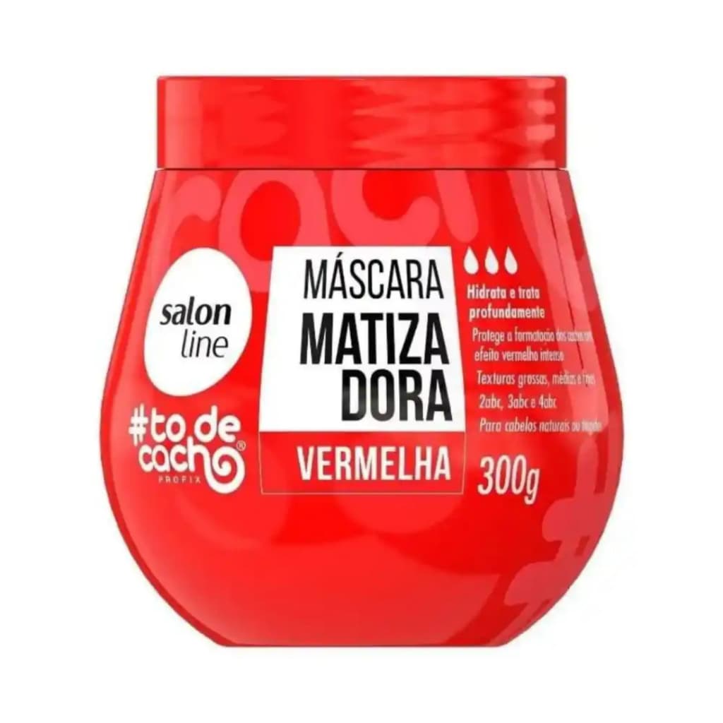 Máscara Matizadora Vermelha #todecacho Salon Line 300g