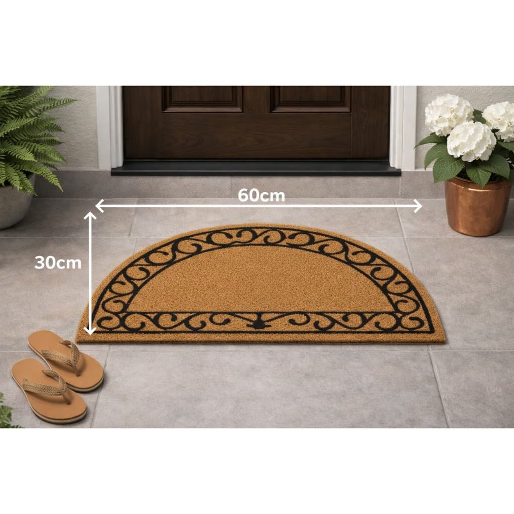 Tapete Capacho Entrada Antiderrapante Vinil 30x60cm Garden Térmico Fibras Entrelaçadas
