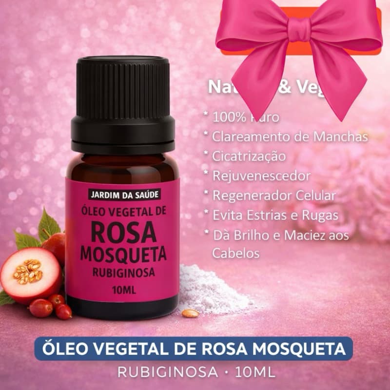 Óleo de Rosa Mosqueta Rubiginosa 100% Puro 10ml