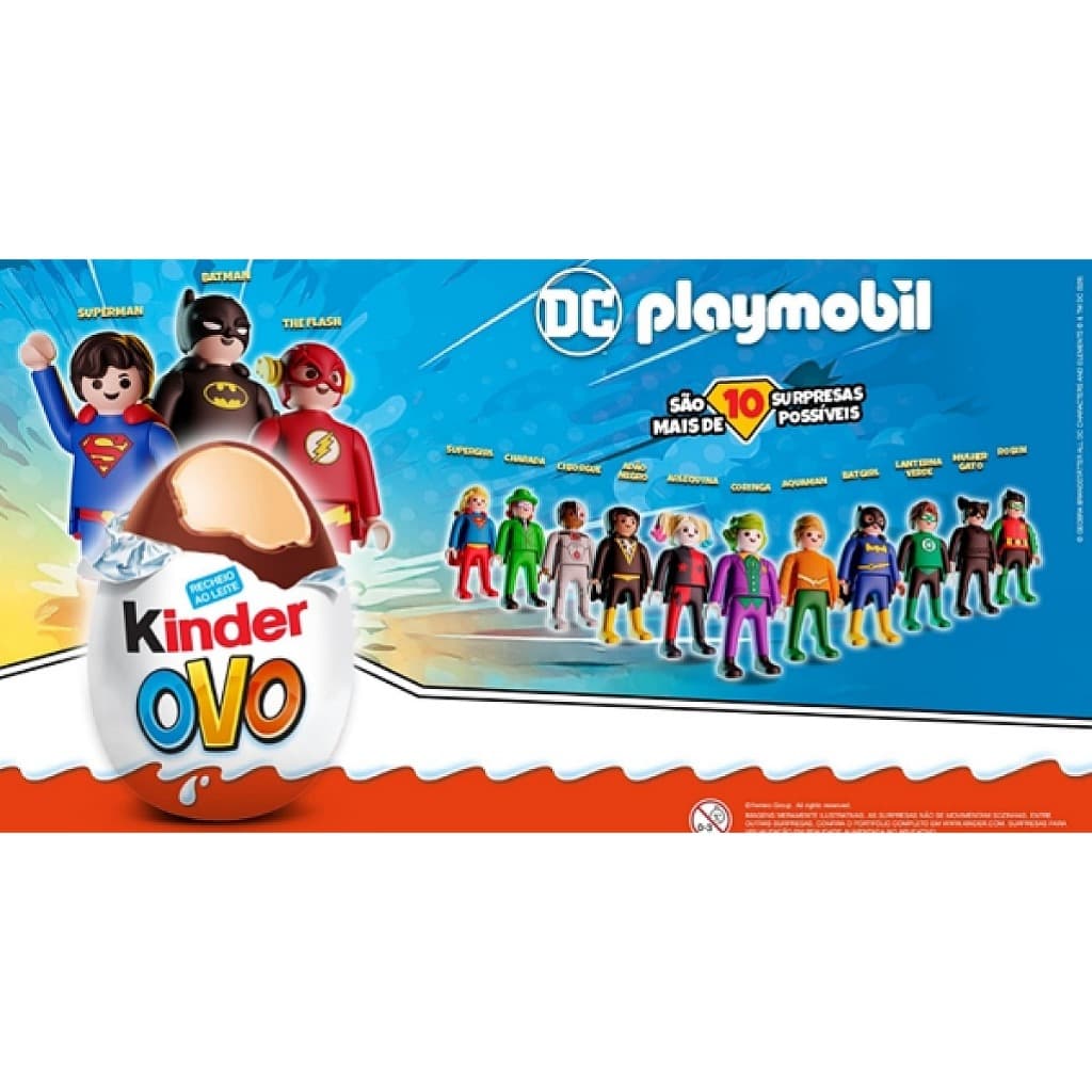DC PLAYMOBIL - KINDER OVO - 2026 ( LEIA A DESCRIÇÃO )