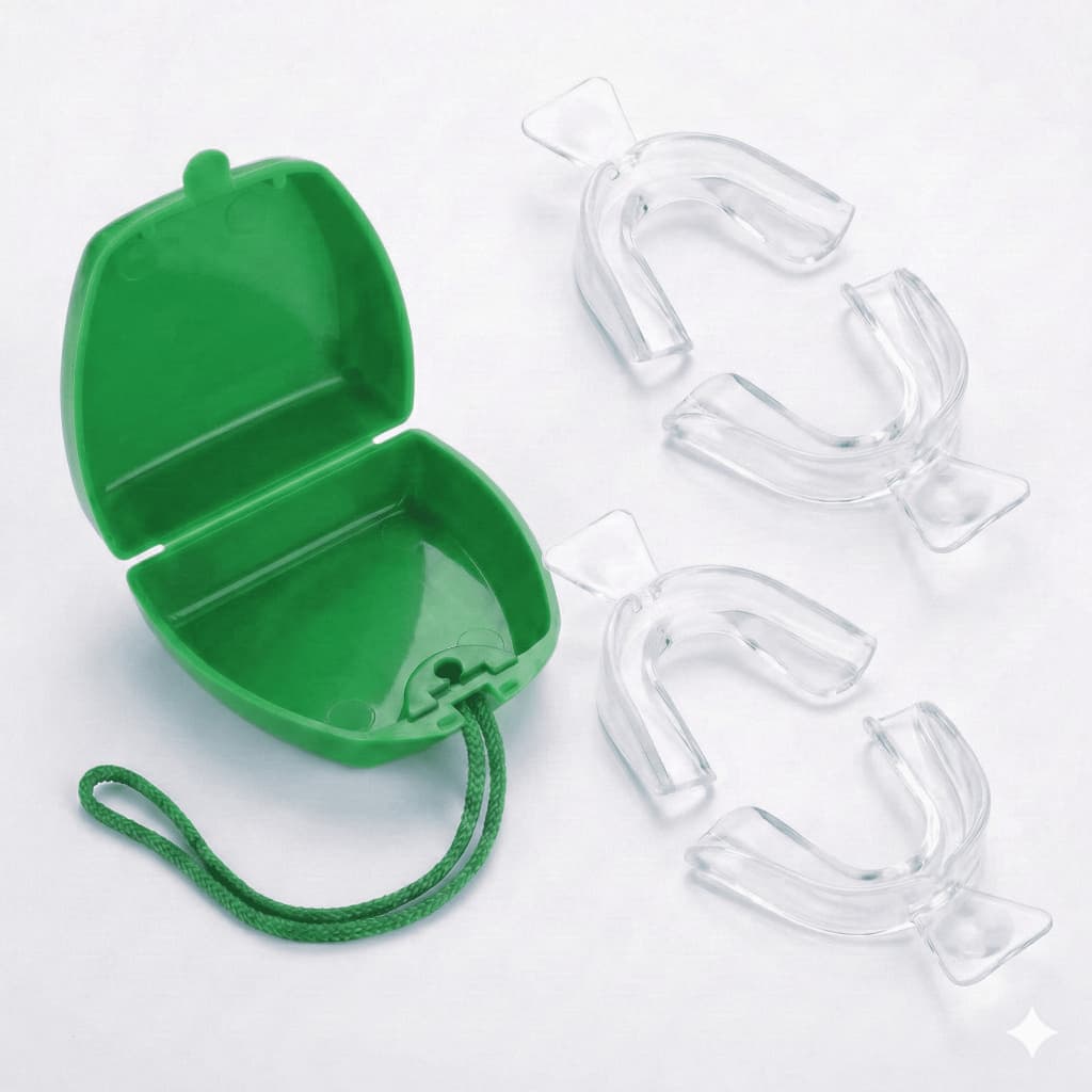 Kit Moldeira COM ou SEM estojo molde silicone bruxismo Caseiro Protetor