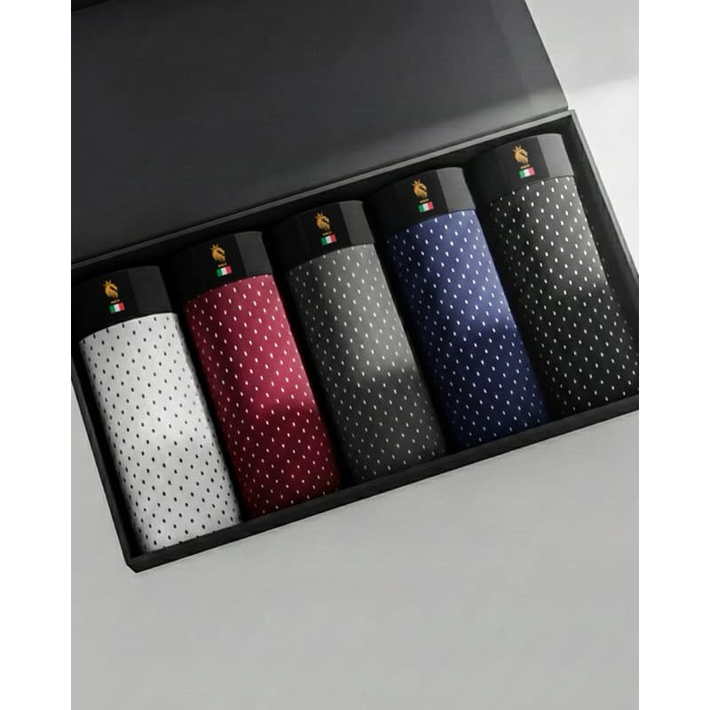 Kit 5 Cuecas Boxer DRY FIT Premium+ Forro 100% Algodão / Cueca Box Masculina Furadinha