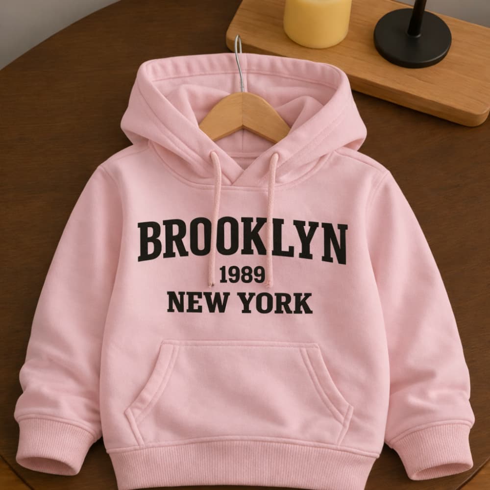 Moletom Infantil Brooklyn Canguru Com Capuz Broklyn Conforto e Estilo