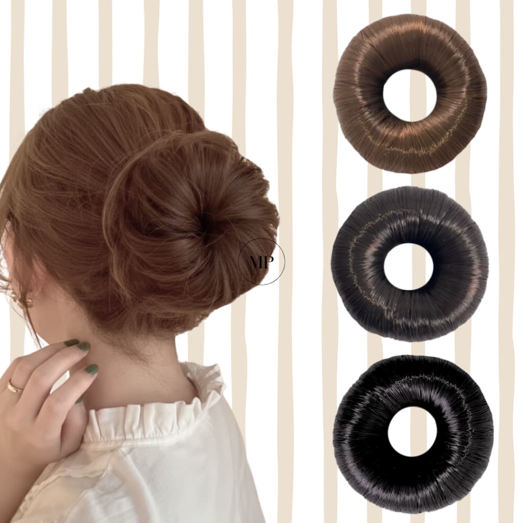 Rosquinha De Cabelo Penteado Coque Donuts Individual