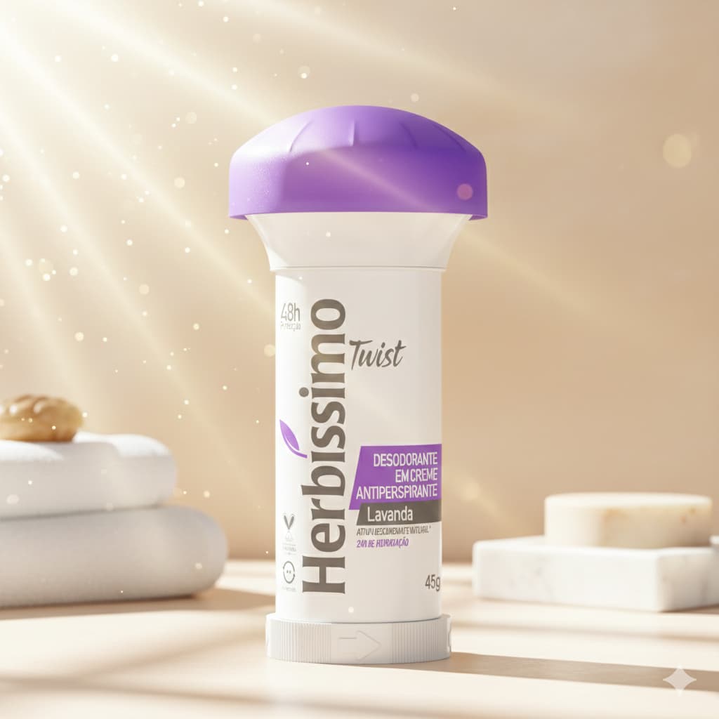 Desodorante Twist Antitranspirante Lavanda Herbissimo 45g