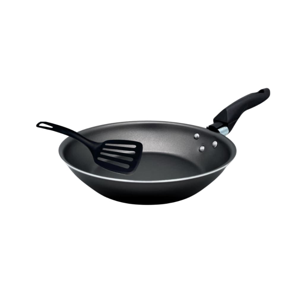 Frigideira Francesa 24 cm Antiaderente Teflon Não Gruda com Espátula Cor Grafite