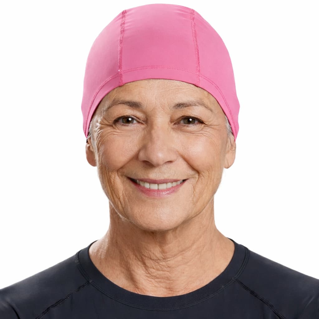 Touca de Natação para Hidroginástica Adulto Confortável Elástica Secagem Rápida Anticloro
