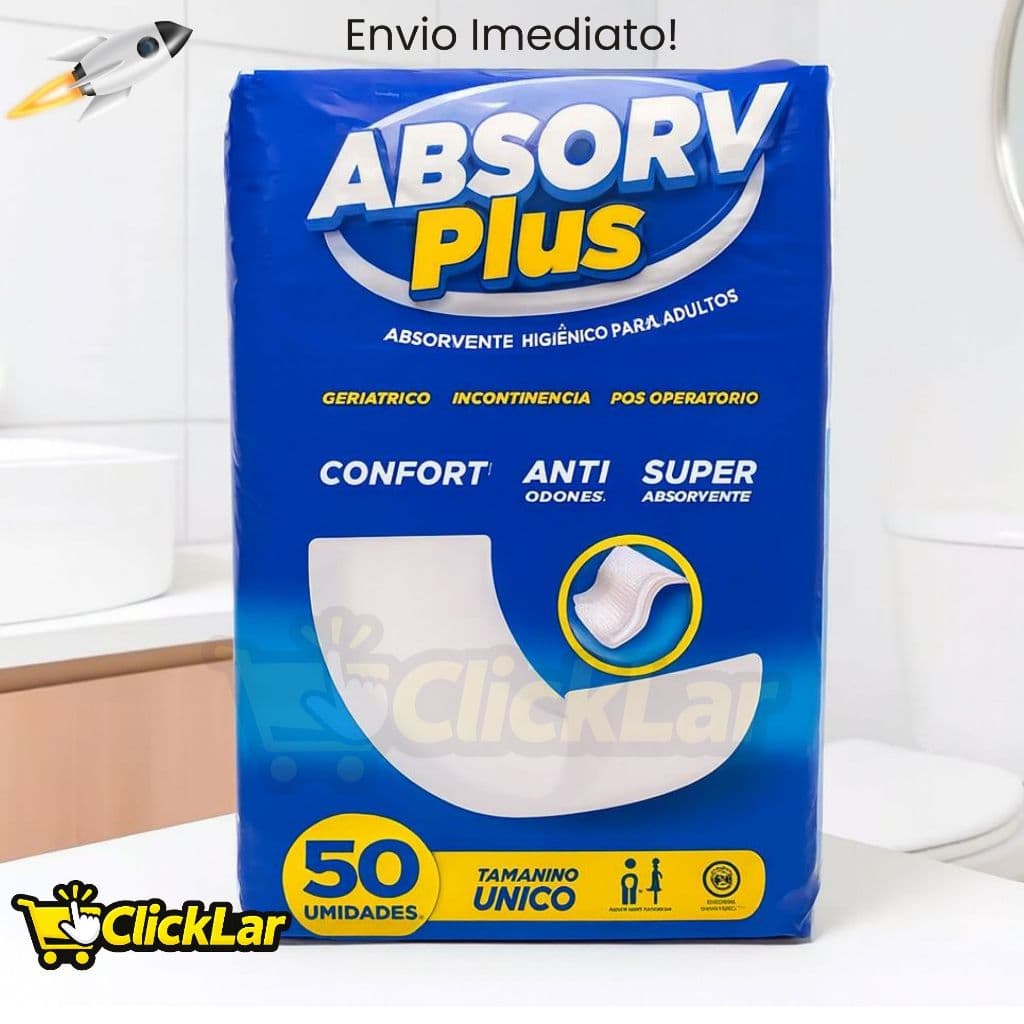 Absorvente Geriátrico Pós Operatório Absorv Plus.