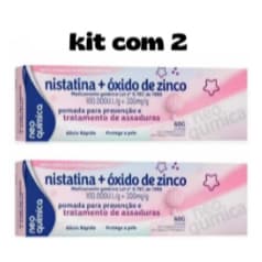 Pomada Nistatina + Óxido de Zinco 60g com Ação Antifúngica e Protetora