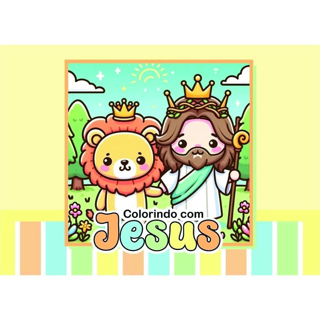 Livro de Colorir Cristão 50 Folhas - Caderno de Desenho Pintura Coloring Book - Capa Dura