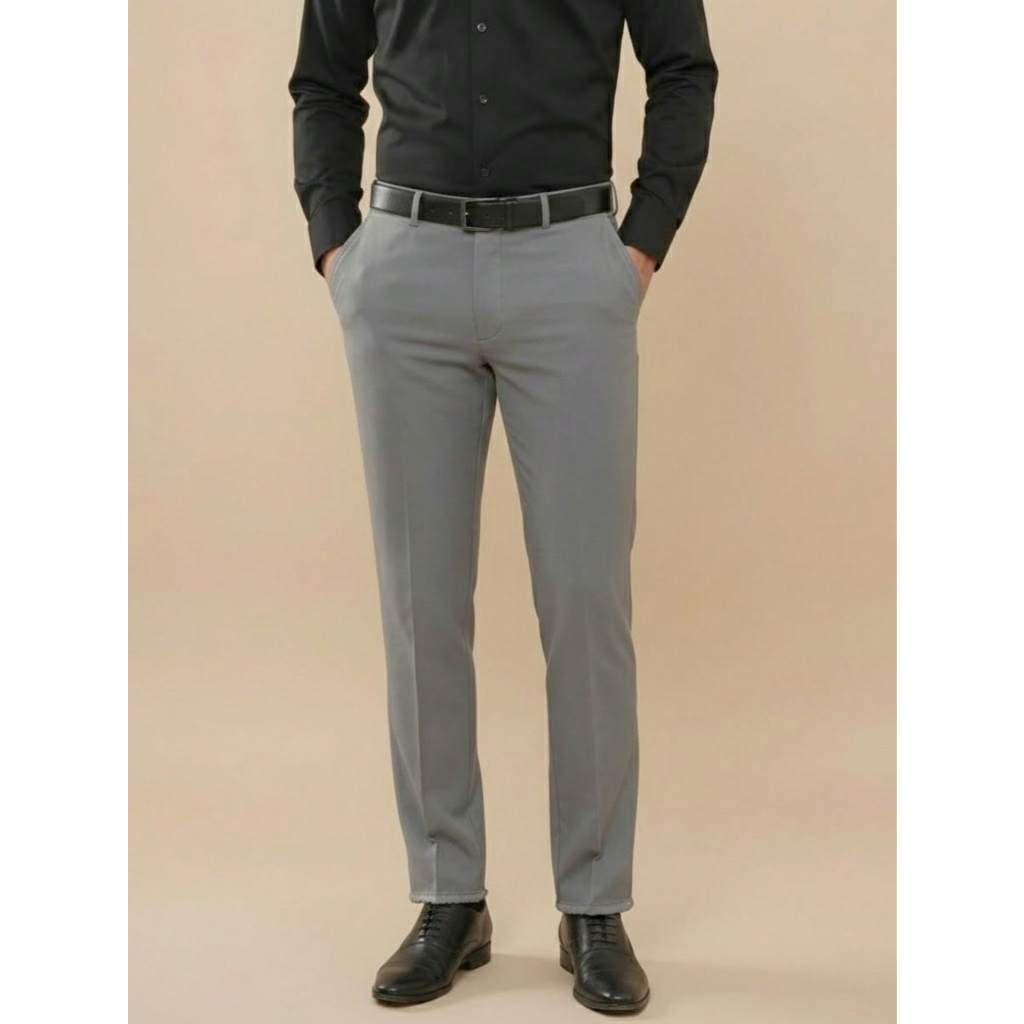 Calça Social Masculina Cinza Claro