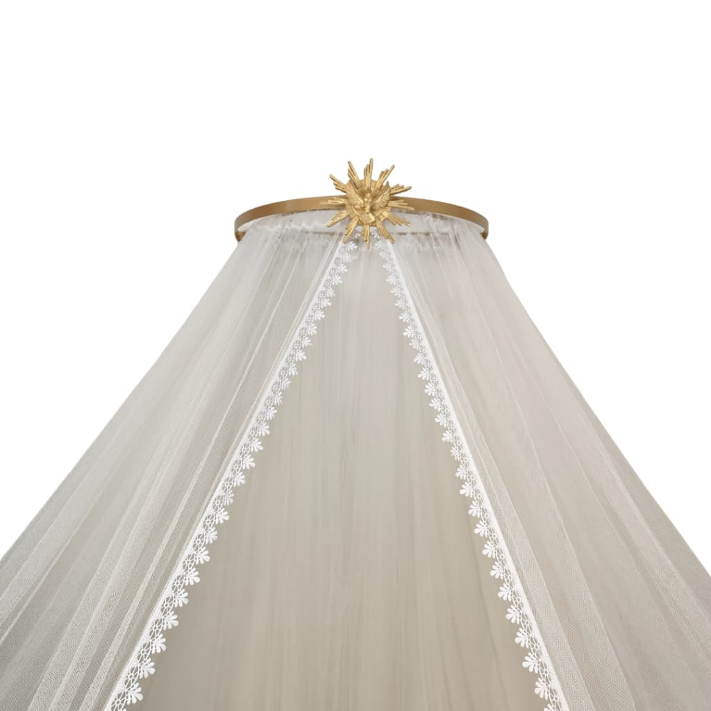 Dossel com mosquiteiro tule para berço quarto de bebê