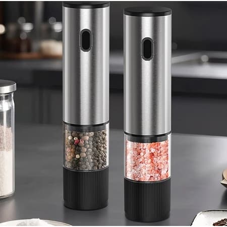 Moedor Pimenta Elétrico ZEIN Moinho ABS Aço Aspereza Ajustável Automático