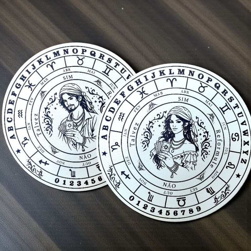 Tabuleiro para pendulo/adivinhação Sigano/Sivana