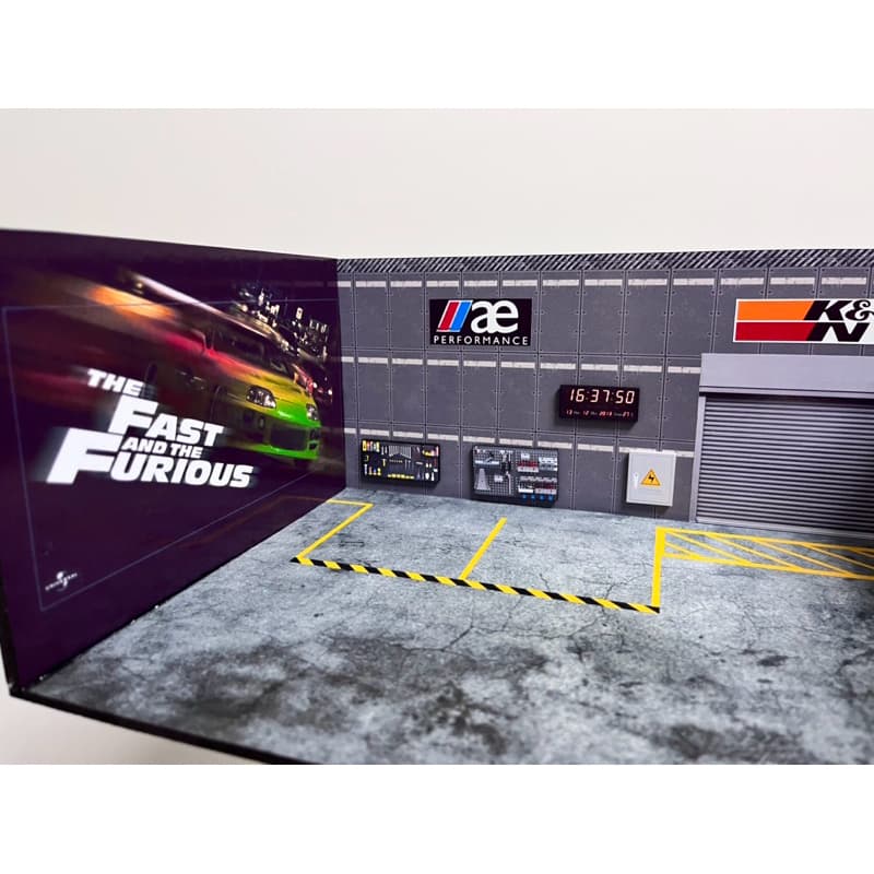 Diorama Garagem Velozes e Furiosos - Ideal Hotwheels, Mini gt, Kaido House