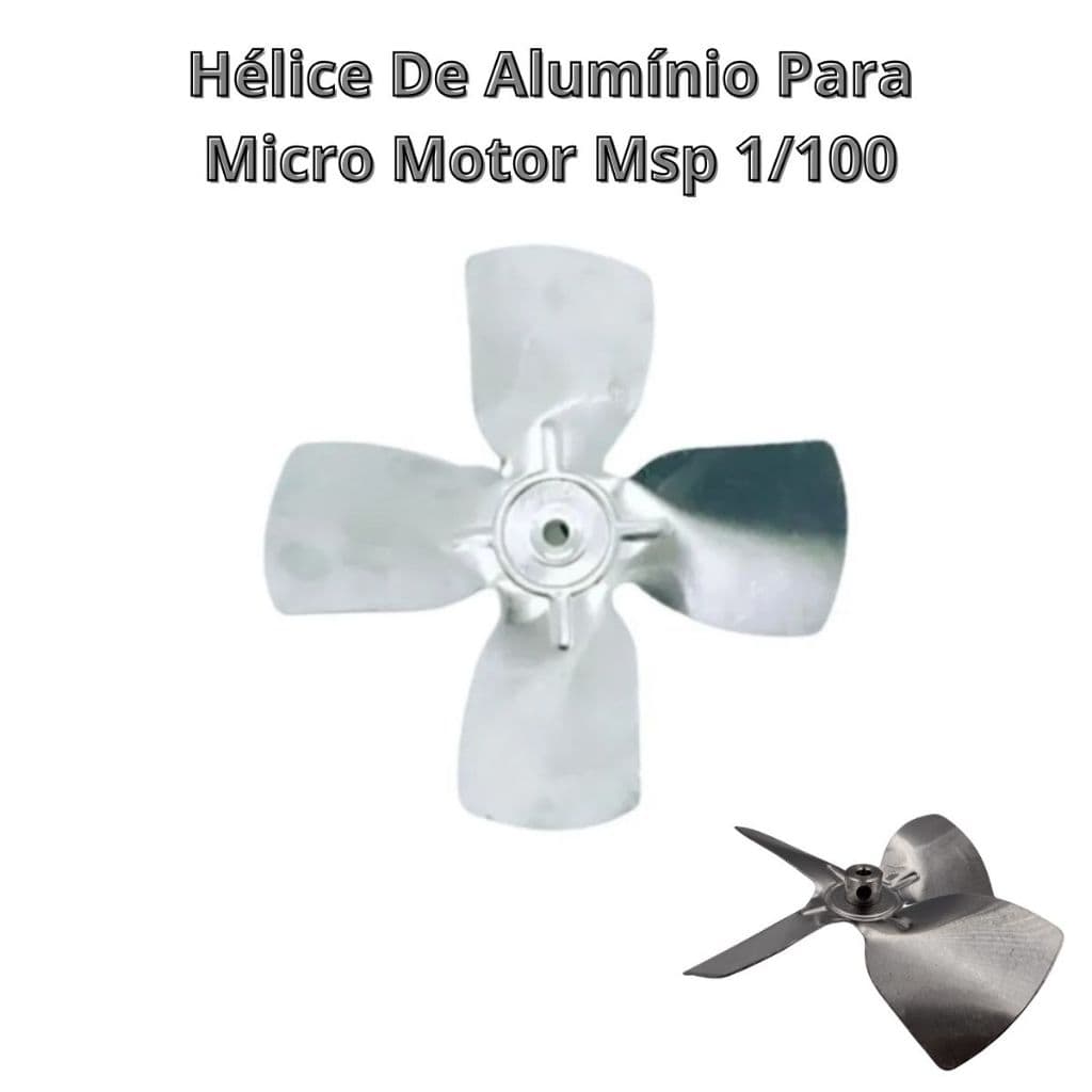 Hélice De Alumínio Para Micro Motor Msp 1/100