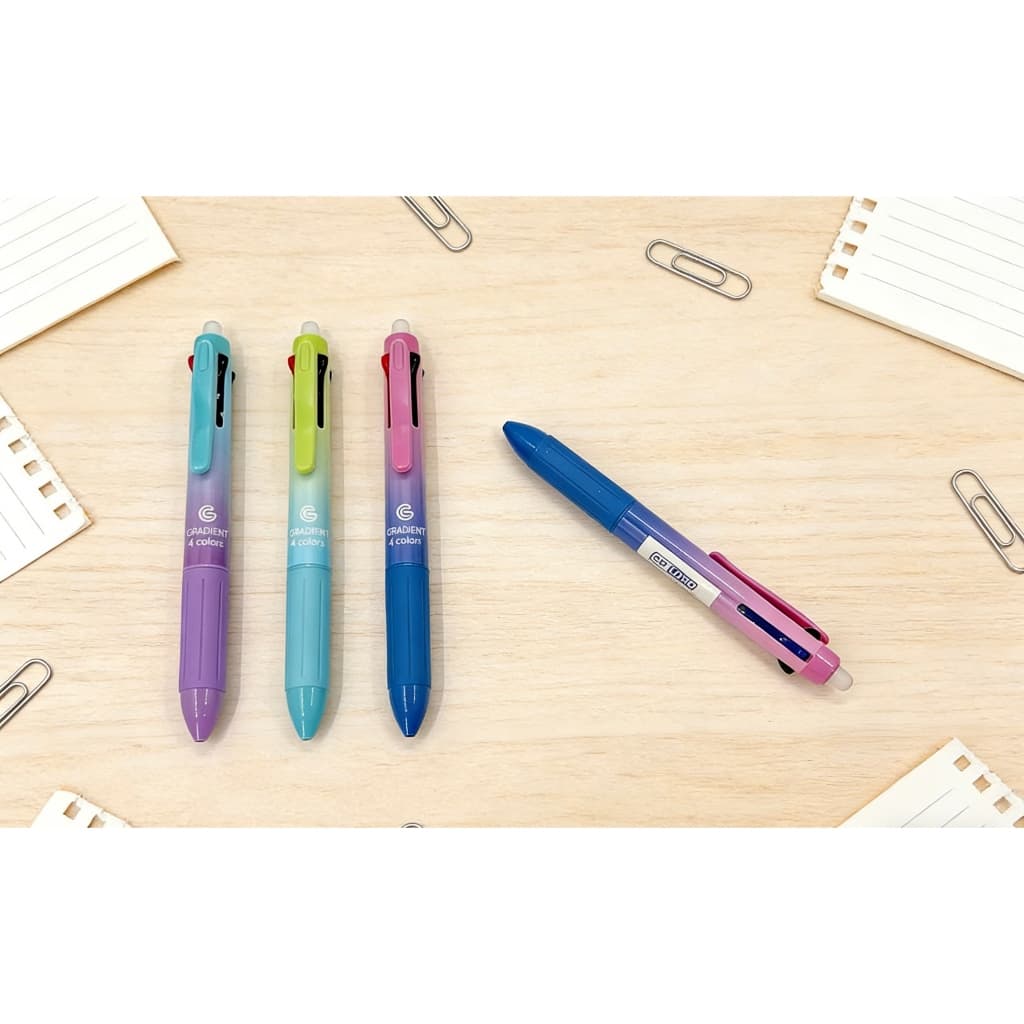Caneta Gel Retrátil Apagável | Tricolor e Quadricolor | Escrita Suave e Limpa
