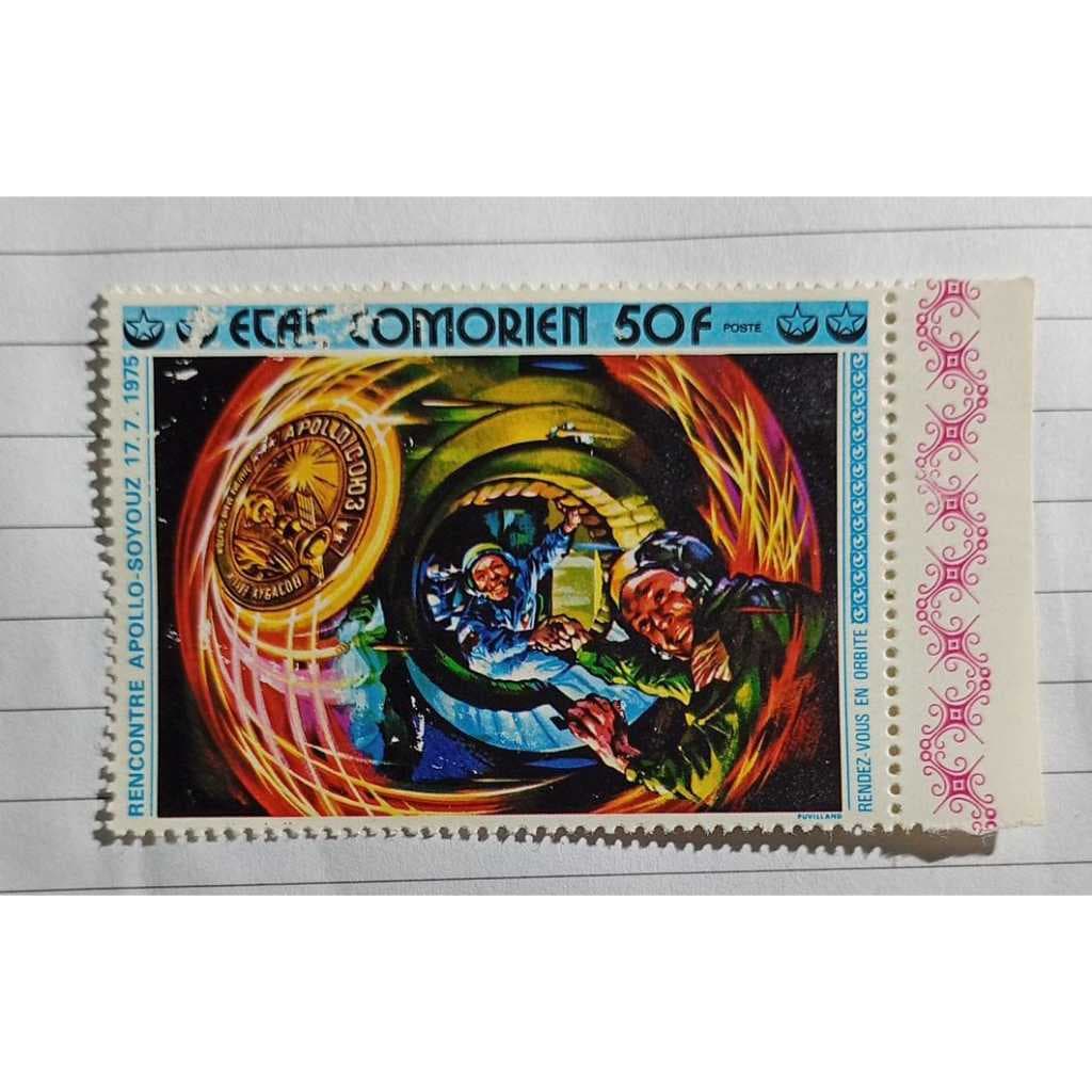 Togo – Apollo-Soyouz 1975 – Selo Postal 50F – Rencontre Apollo-Soyouz