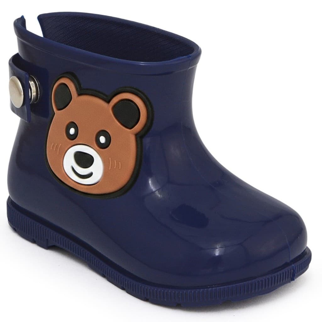 Bota Galocha Infantil Menino Cano Curto Impermeável Para Chuva Fazenda