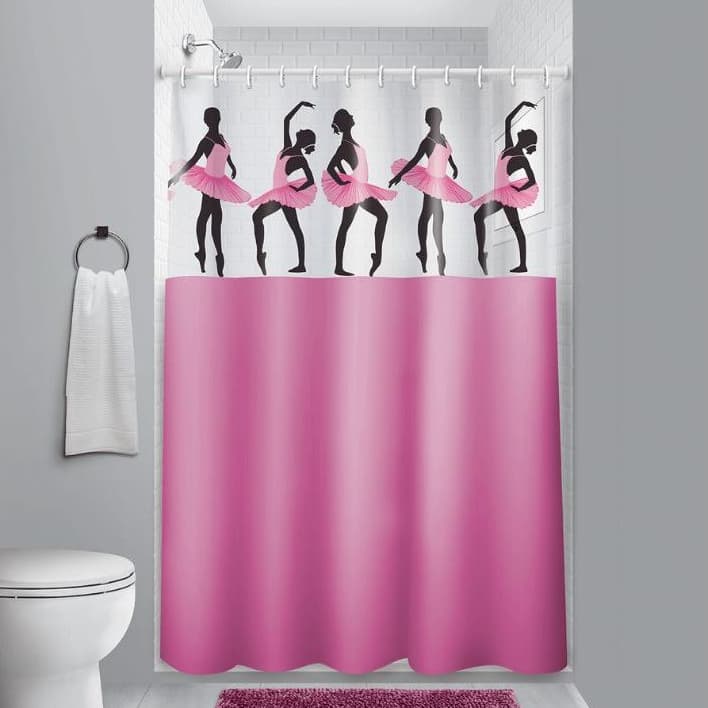 Cortina Box para Banheiro com Ganchos